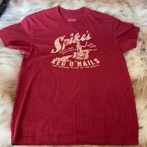 Dive Bar Shirt Club Spike's Keg 'O' Nails Grayling Michigan T-shirt size M